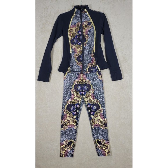 Noli Guilded Suit Women's Yoga Jogging Leggings and Zipper Jacket Size Small - Picture 2 of 16